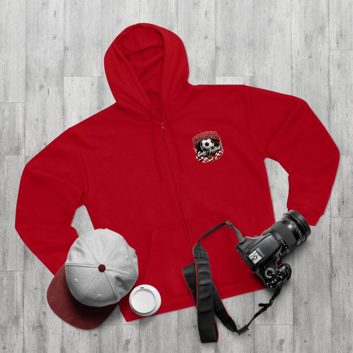 Kroatien Götter des Fußballs Zip-Hoodie | Fußball Kapuzenjacke
