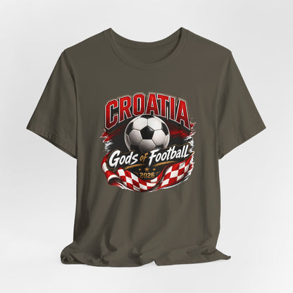 Kroatien Götter des Fußballs T-Shirt | Schachbrett Banner Tee