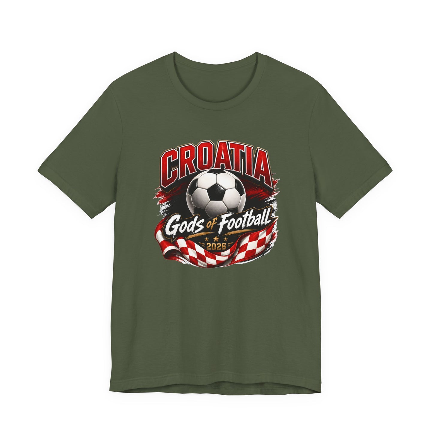 Kroatien Götter des Fußballs T-Shirt | Schachbrett Banner Tee