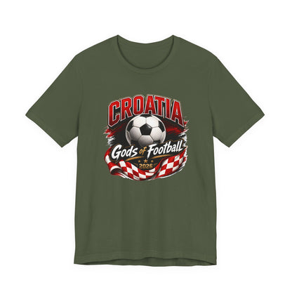 Kroatien Götter des Fußballs T-Shirt | Schachbrett Banner Tee