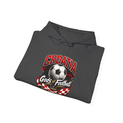 Kroatien Fußball Hoodie | Schachbrett Wappen Kapuzenpullover