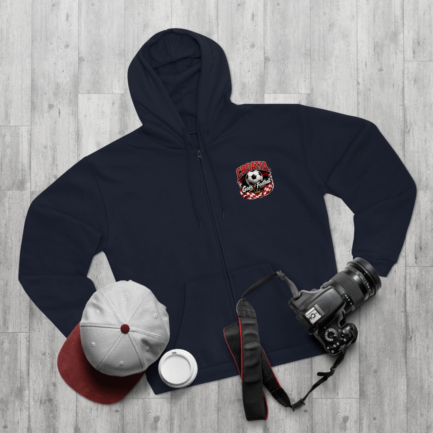 Kroatien Götter des Fußballs Zip-Hoodie | Fußball Kapuzenjacke