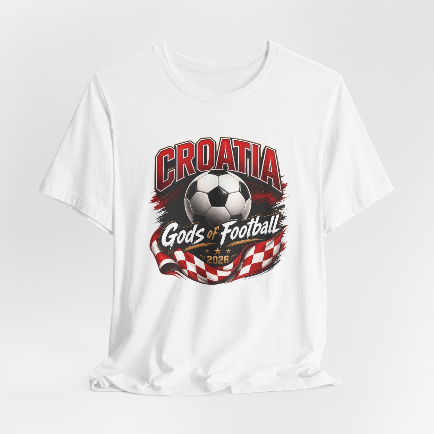 Kroatien Götter des Fußballs T-Shirt | Schachbrett Banner Tee