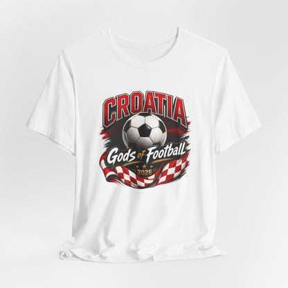 Kroatien Götter des Fußballs T-Shirt | Schachbrett Banner Tee