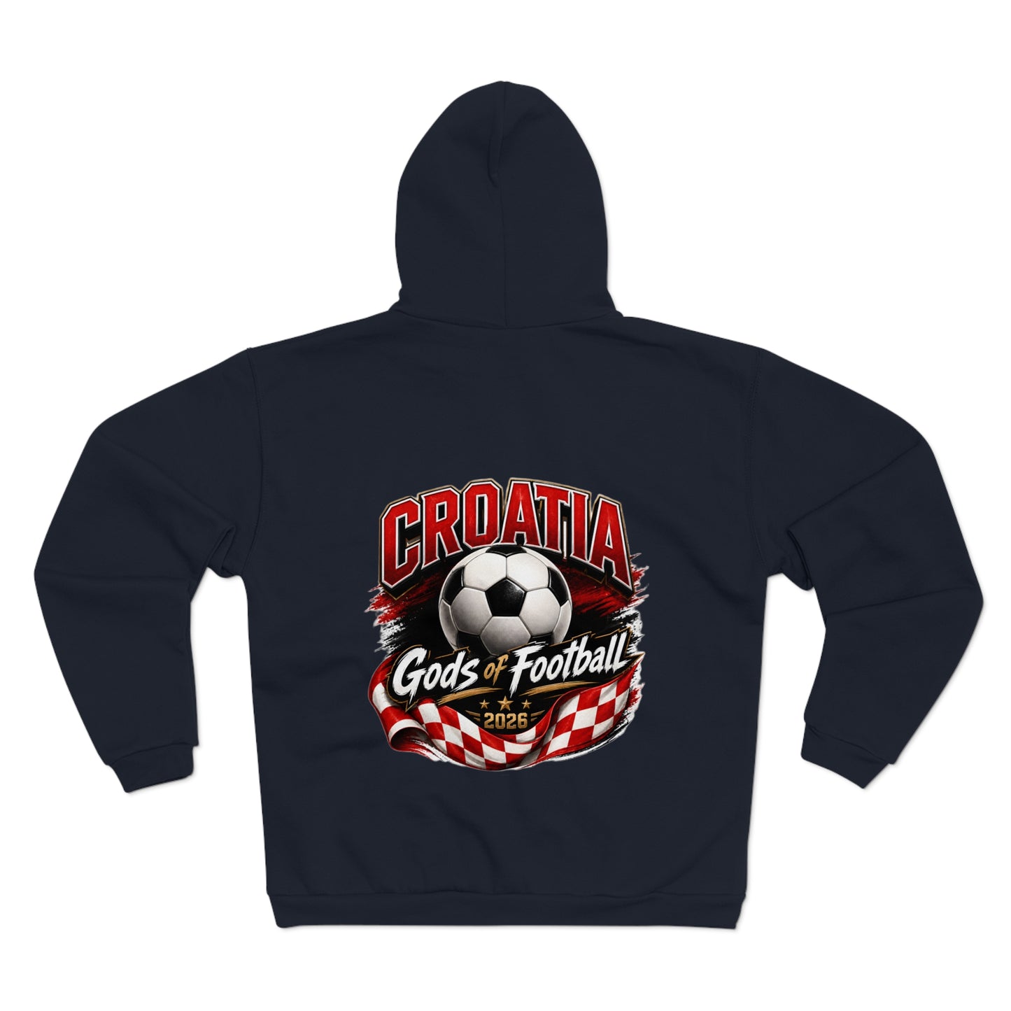 Kroatien Götter des Fußballs Zip-Hoodie | Fußball Kapuzenjacke