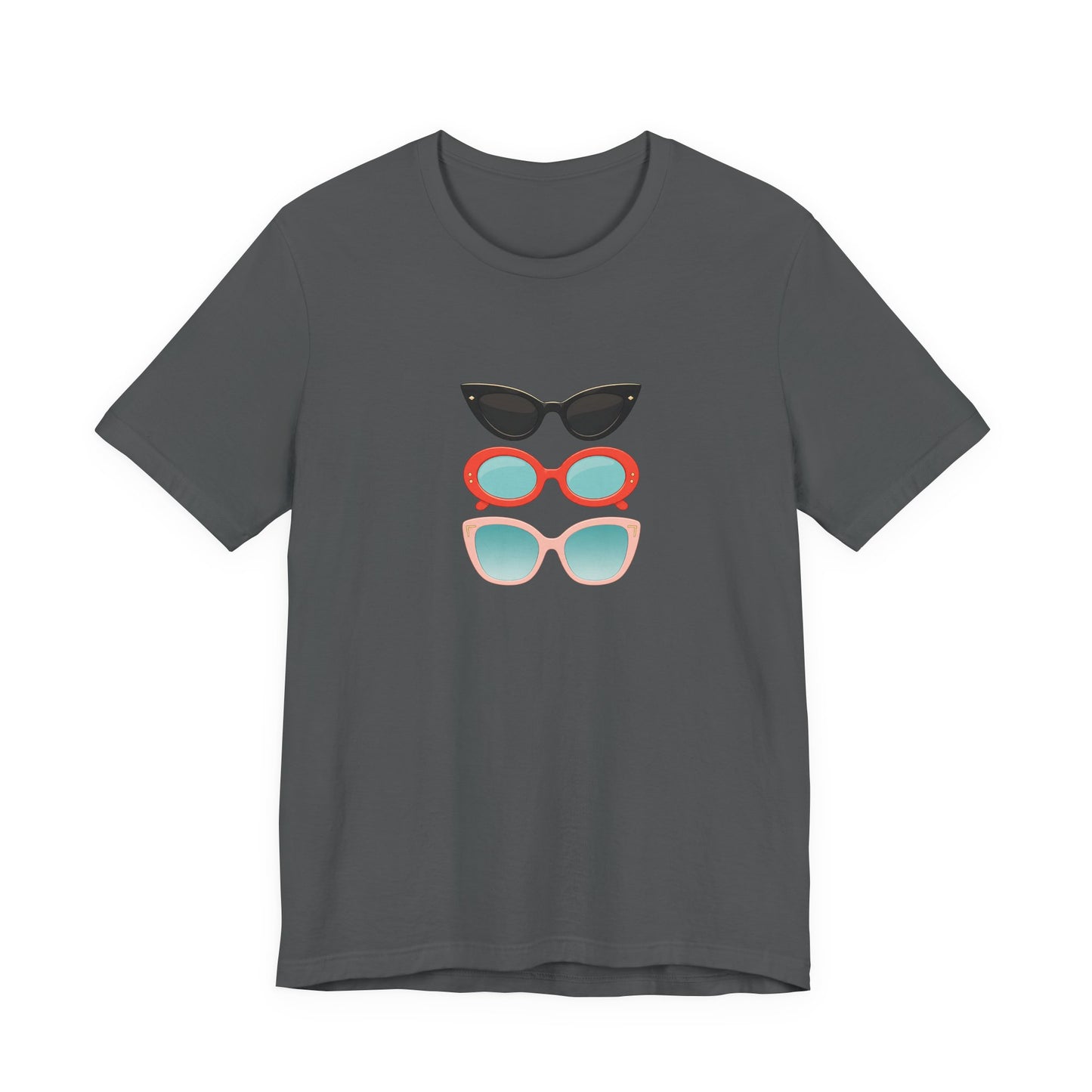Drei Sonnenbrillen T-Shirt | Retro Damen Brillen Grafik Tee