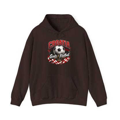 Kroatien Fußball Hoodie | Schachbrett Wappen Kapuzenpullover