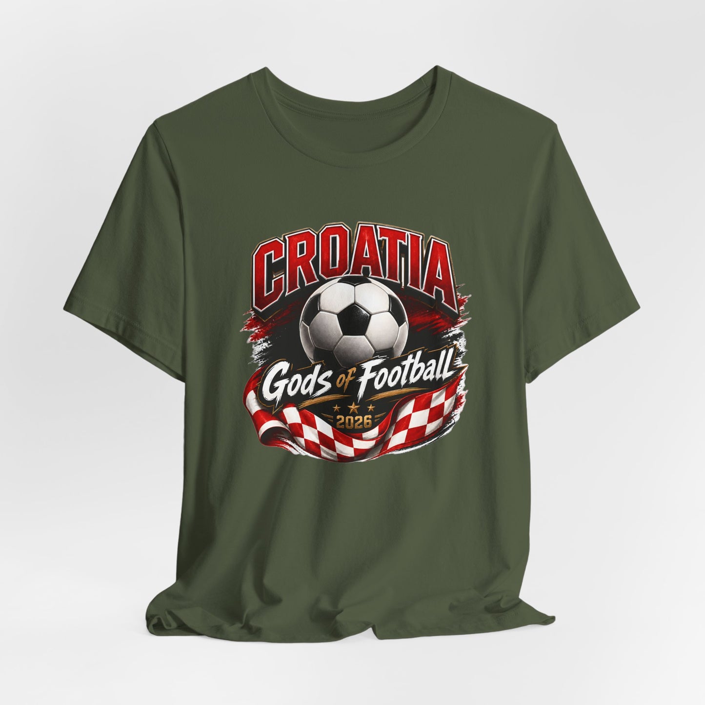 Kroatien Götter des Fußballs T-Shirt | Schachbrett Banner Tee