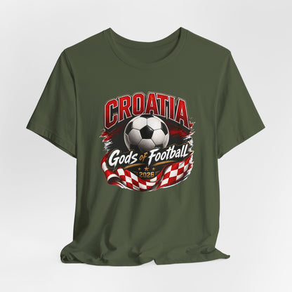 Kroatien Götter des Fußballs T-Shirt | Schachbrett Banner Tee