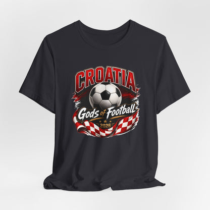 Kroatien Götter des Fußballs T-Shirt | Schachbrett Banner Tee