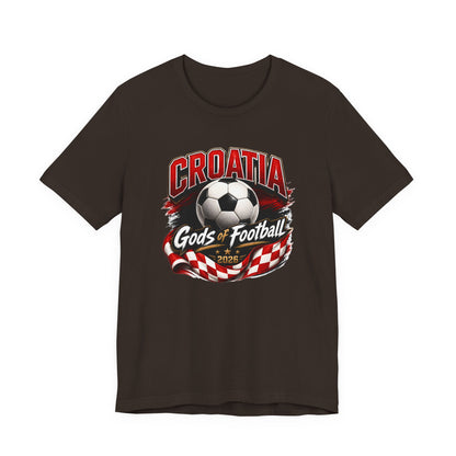 Kroatien Götter des Fußballs T-Shirt | Schachbrett Banner Tee