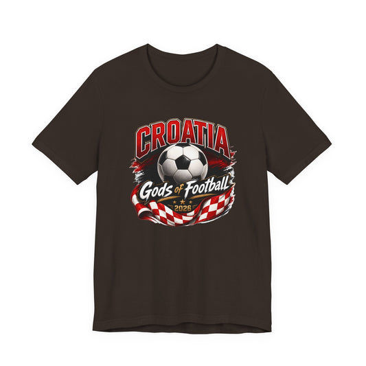 Kroatien Götter des Fußballs T-Shirt | Schachbrett Banner Tee