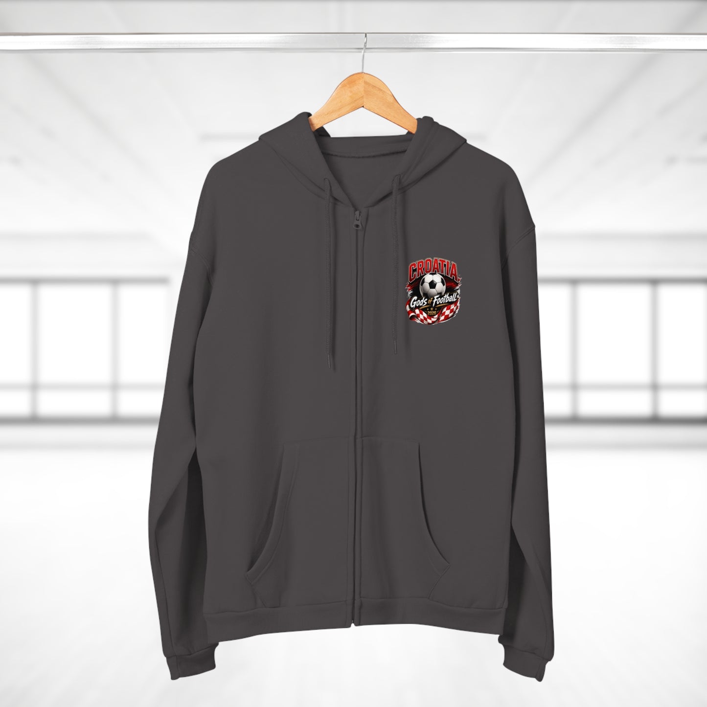 Kroatien Götter des Fußballs Zip-Hoodie | Fußball Kapuzenjacke
