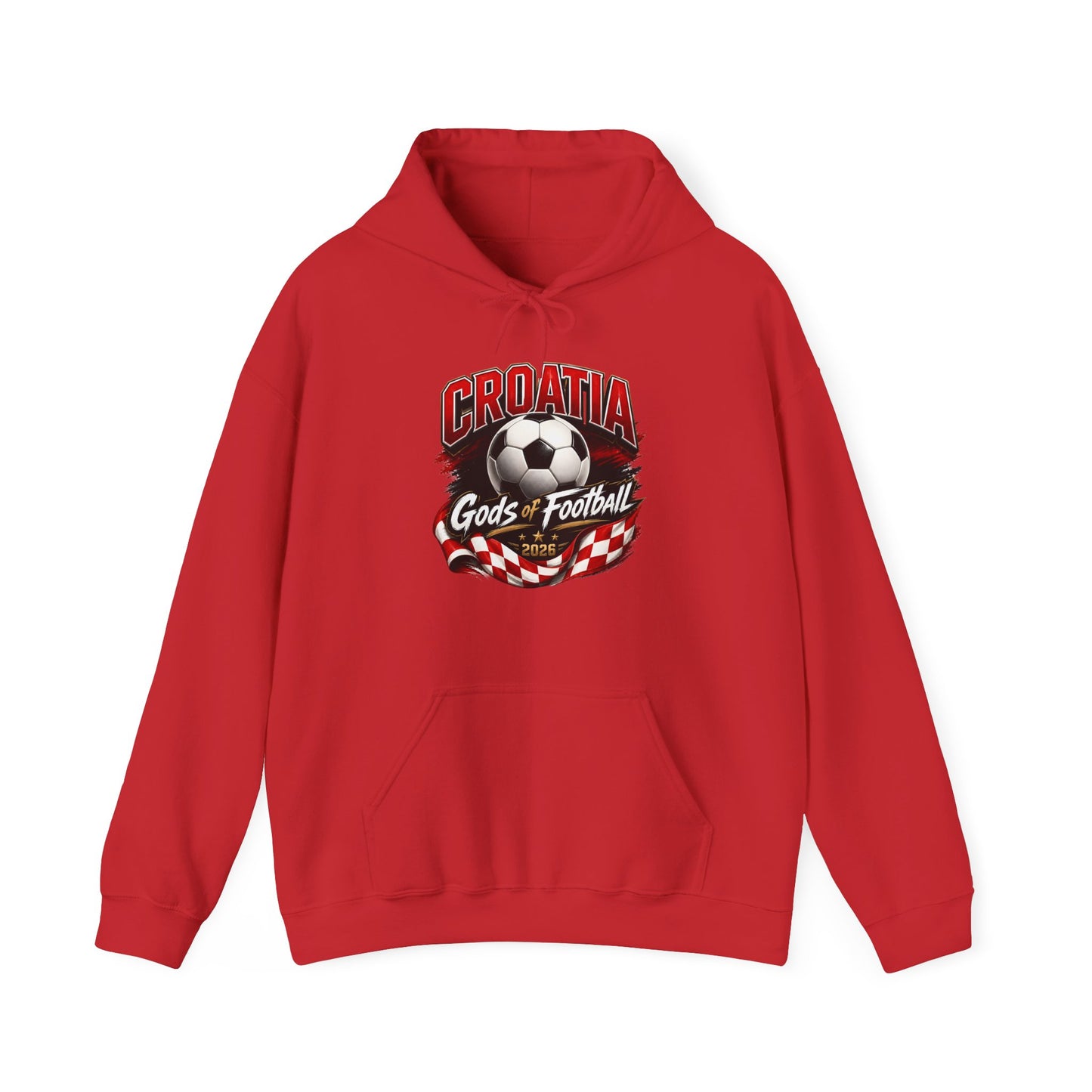 Kroatien Fußball Hoodie | Schachbrett Wappen Kapuzenpullover